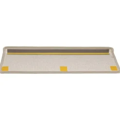 vidaXL - Tapijt Traptrede - Taupe - Polypropyleen
