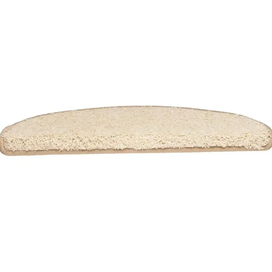 vidaXL - Tapijt Traptrede - Crème - Polypropyleen