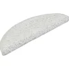 Trapmatten-vidaXL - Tapijt Traptrede - Wit - Polypropyleen