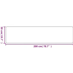 Tapijtlopers En Keukenlopers-vidaXL - Tapijtloper - Bruin - Stof - 50 x 200 cm