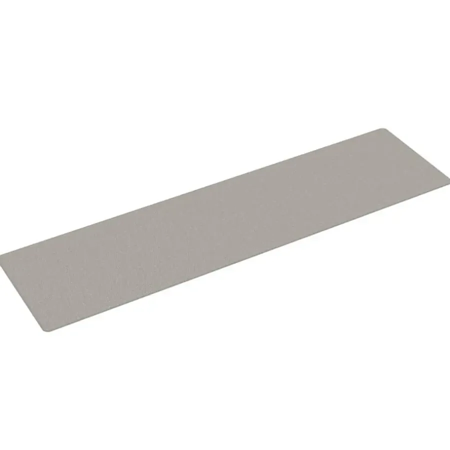 Tapijtlopers En Keukenlopers-vidaXL - Tapijtloper - Platina - Stof - 80 x 300 cm