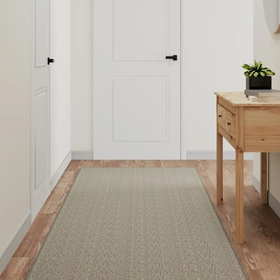 Tapijtlopers En Keukenlopers-vidaXL - Tapijtloper - Zilver - Stof - 80 x 300 cm