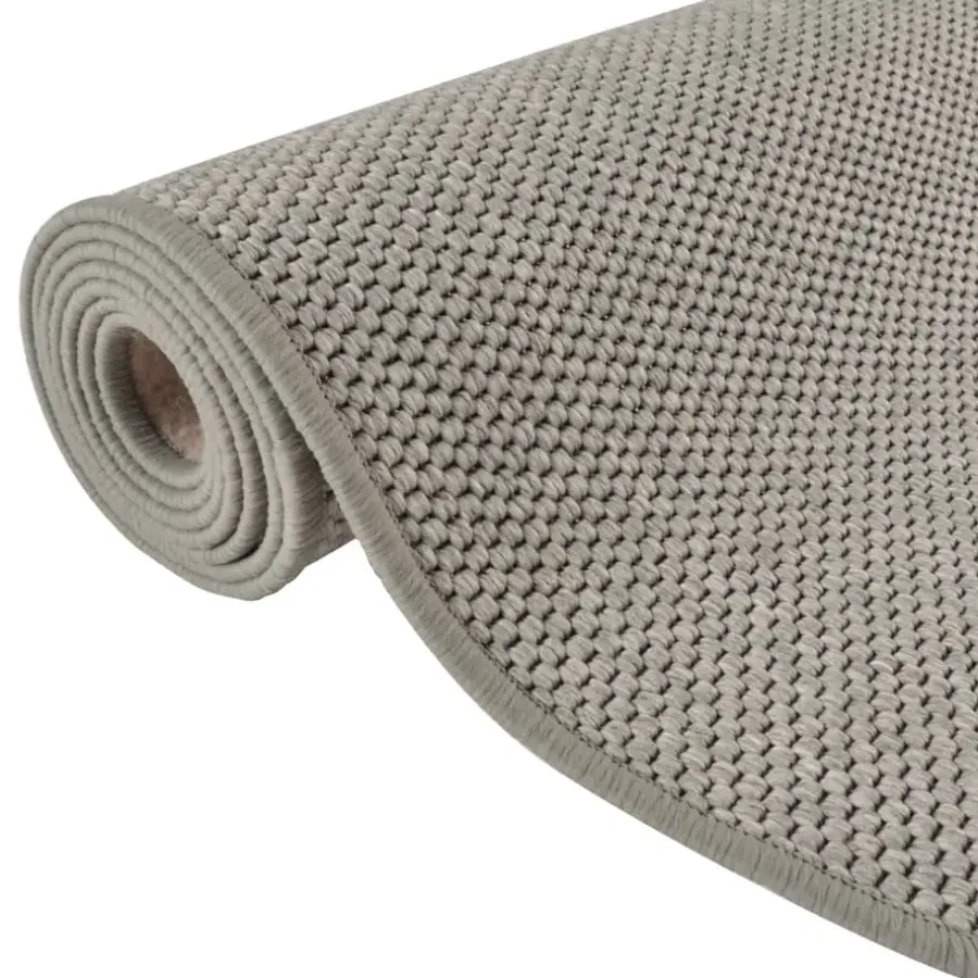 Tapijtlopers En Keukenlopers-vidaXL - Tapijtloper - Zilver - Stof - 80 x 300 cm