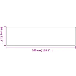 Tapijtlopers En Keukenlopers-vidaXL - Tapijtloper - Zilver - Stof - 80 x 300 cm