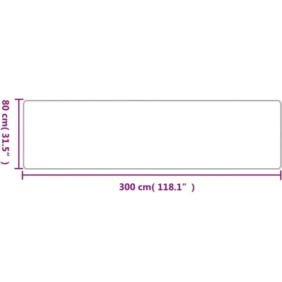 Tapijtlopers En Keukenlopers-vidaXL - Tapijtloper - Zilver - Stof - 80 x 300 cm