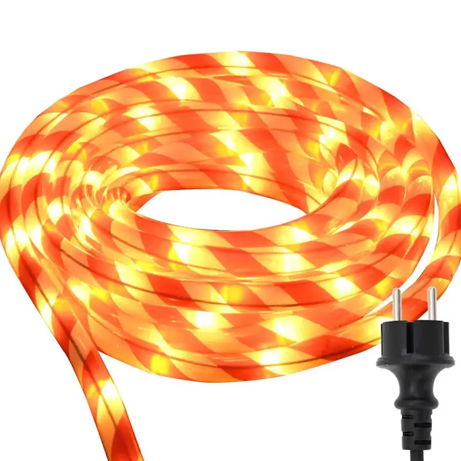 vidaXL - Touwenlicht met 2400 LED 100 m - Wit en rood - PVC