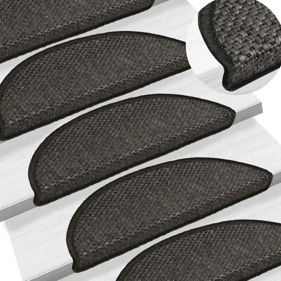 Trapmatten-vidaXL - Trapmat - Antraciet - Stof - 56 x 17 x 3 cm - 15 stuks