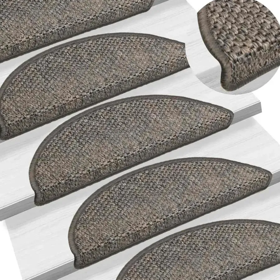 Trapmatten-vidaXL - Trapmat - Antraciet - Stof - 65 x 21 x 4 cm - 15 stuks