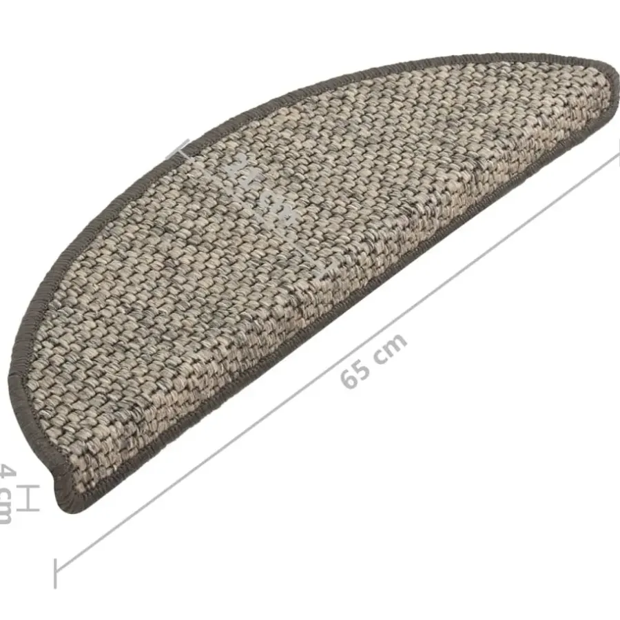 Trapmatten-vidaXL - Trapmat - Antraciet - Stof - 65 x 21 x 4 cm - 15 stuks