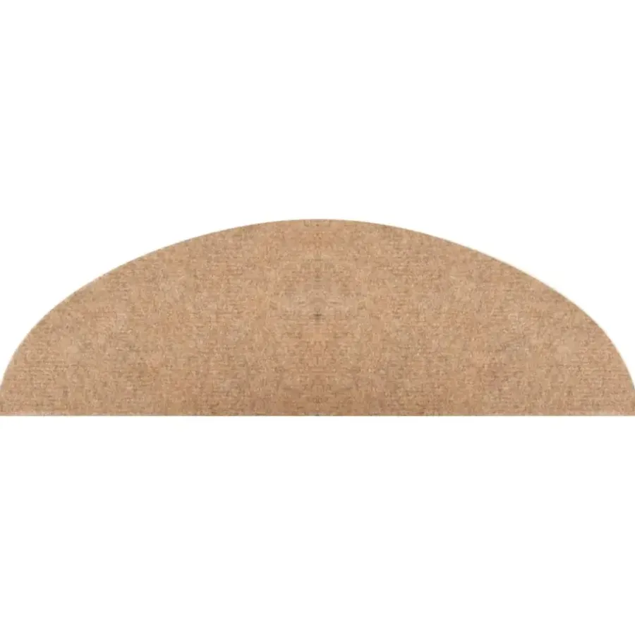 vidaXL - Trapmat - Beige - Stof - 56 x 17 x 3 cm - 10 stuks