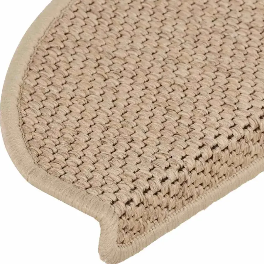 Trapmatten-vidaXL - Trapmat - Beige - Stof - 65 x 21 x 4 cm - 15 stuks