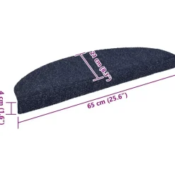 Trapmatten-vidaXL - Trapmat - Blauw - Polypropyleen - 65 x 21 x 4 cm - 15 stuks