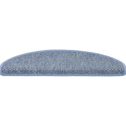 vidaXL - Trapmat - Blauw - Stof - 65 x 21 x 4 cm - 15 stuks