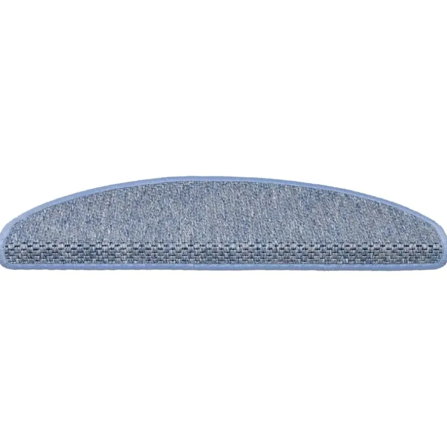 vidaXL - Trapmat - Blauw - Stof - 65 x 21 x 4 cm - 15 stuks