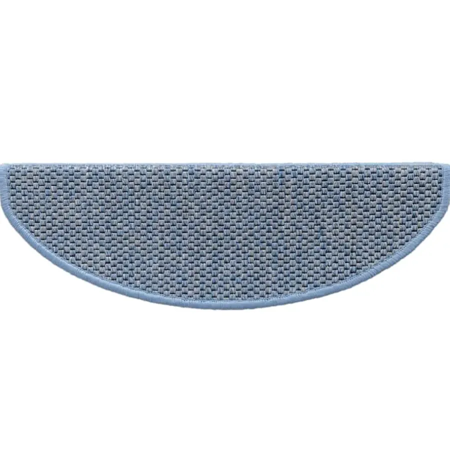 vidaXL - Trapmat - Blauw - Stof - 65 x 21 x 4 cm - 15 stuks