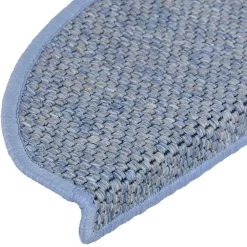vidaXL - Trapmat - Blauw - Stof - 65 x 21 x 4 cm - 15 stuks