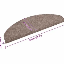 Trapmatten-vidaXL - Trapmat - Bruin - Polypropyleen - 65 x 21 x 4 cm - 10 stuks