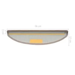 Trapmatten-vidaXL - Trapmat - Bruin - Polypropyleen - 56 x 17 x 3 cm - 15 stuks