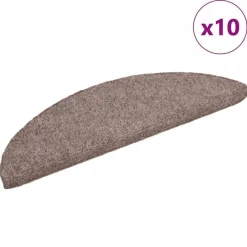 Trapmatten-vidaXL - Trapmat - Bruin - Polypropyleen - 56 x 17 x 3 cm - 10 stuks