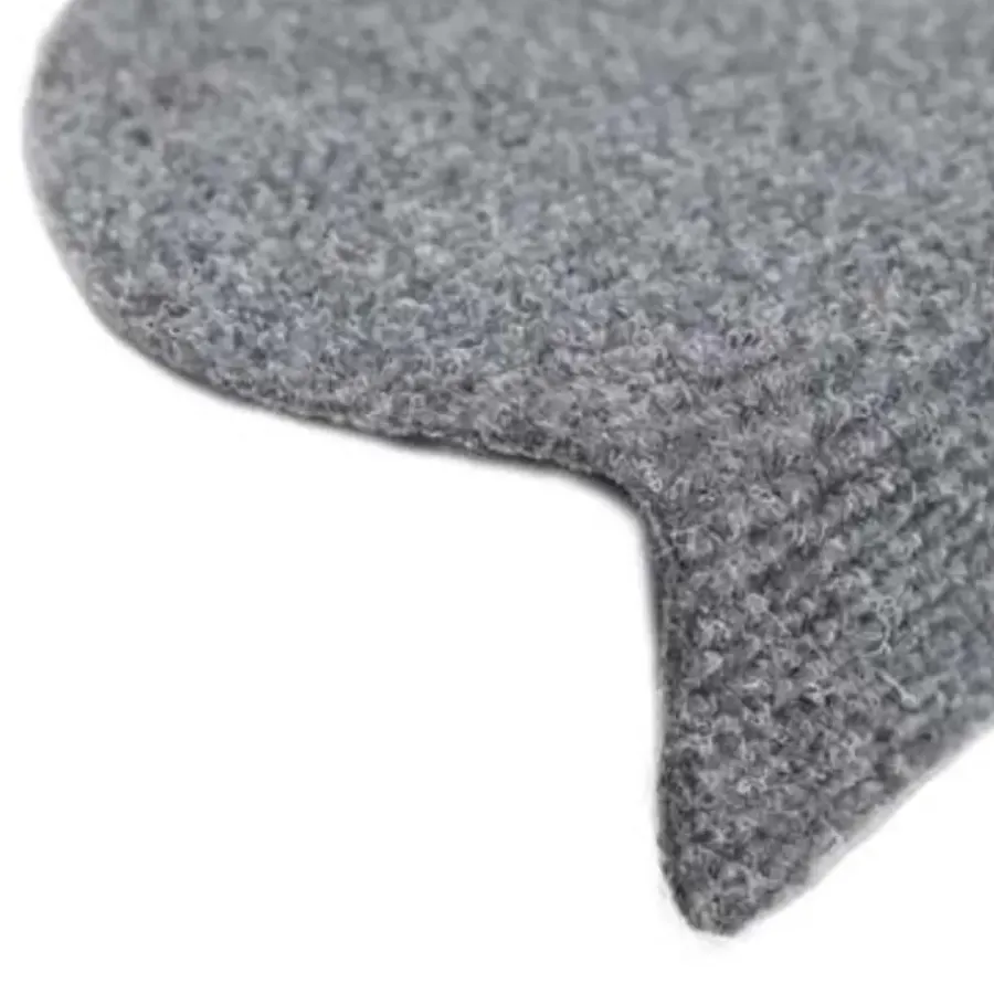 vidaXL - Trapmat - Grijs - Polypropyleen - 56 x 17 x 3 cm - 15 stuks