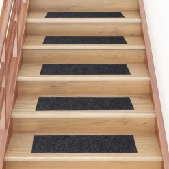 Trapmatten-vidaXL - Trapmat - Grijs - Polypropyleen - 76 x 20 cm - 15 stuks