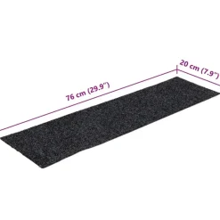 Trapmatten-vidaXL - Trapmat - Grijs - Polypropyleen - 76 x 20 cm - 15 stuks