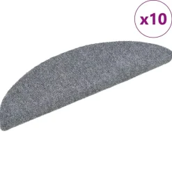 Trapmatten-vidaXL - Trapmat - Grijs - Polypropyleen - 56 x 17 x 3 cm - 10 stuks