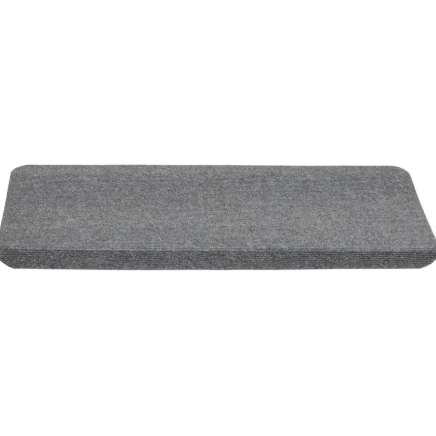 vidaXL - Trapmat - Grijs - Stof - 65 x 24.5 x 3.5 cm - 15 stuks