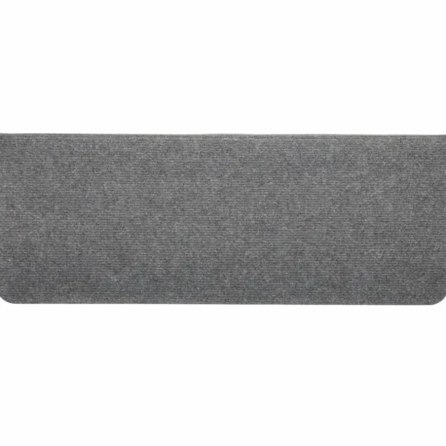 vidaXL - Trapmat - Grijs - Stof - 65 x 24.5 x 3.5 cm - 15 stuks