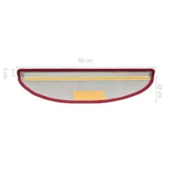 Trapmatten-vidaXL - Trapmat - Rood - Polypropyleen