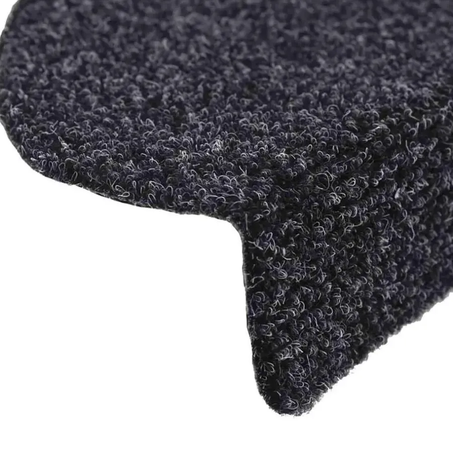 vidaXL - Trapmat - Zwart - Polypropyleen - 56 x 17 x 3 cm - 5 stuks