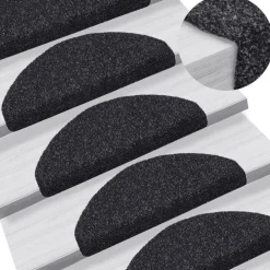 Trapmatten-vidaXL - Trapmat - Zwart - Polypropyleen - 65 x 21 x 4 cm - 10 stuks