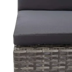 vidaXL - Tuin Loungeset - Grijs - Poly rattan