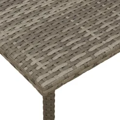 vidaXL - Tuin Salontafel - Grijs - Poly rattan - 40 x 40 x 37 cm