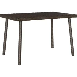 Tuintafels-vidaXL - Tuin Salontafel - Bruin - Poly rattan - 60 x 40 x 37 cm