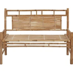 Tuinbanken-vidaXL - Tuinbank - Antraciet - Bamboe - 120 cm - Met kussen
