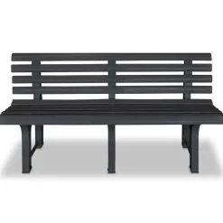 vidaXL - Tuinbank - Antraciet - Kunststof
