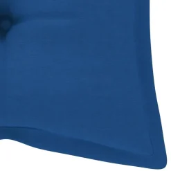 Tuinbanken-vidaXL - Tuinbank - Blauw - Bamboe - 120 cm - Met kussen
