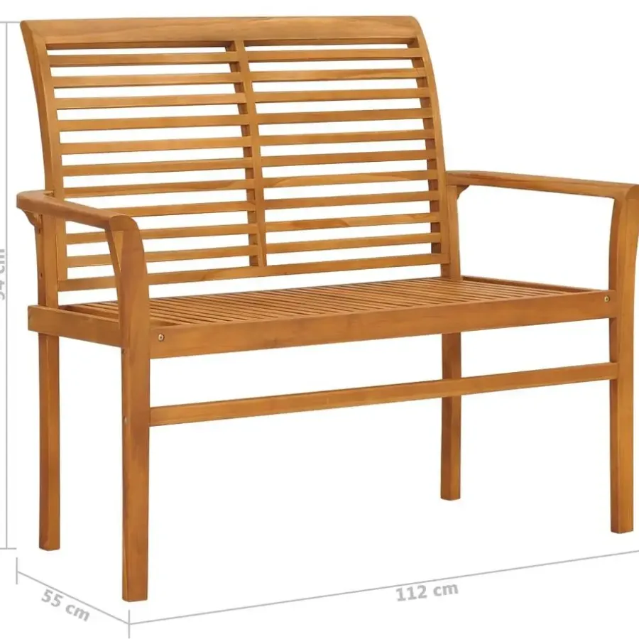 vidaXL - Tuinbank - Bruin - Hout