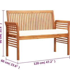 vidaXL - Tuinbank - Bruin - Hout - 120 cm