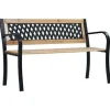 Tuinbanken-vidaXL - Tuinbank - Bruin - Hout - 120 x 53 x 77 cm