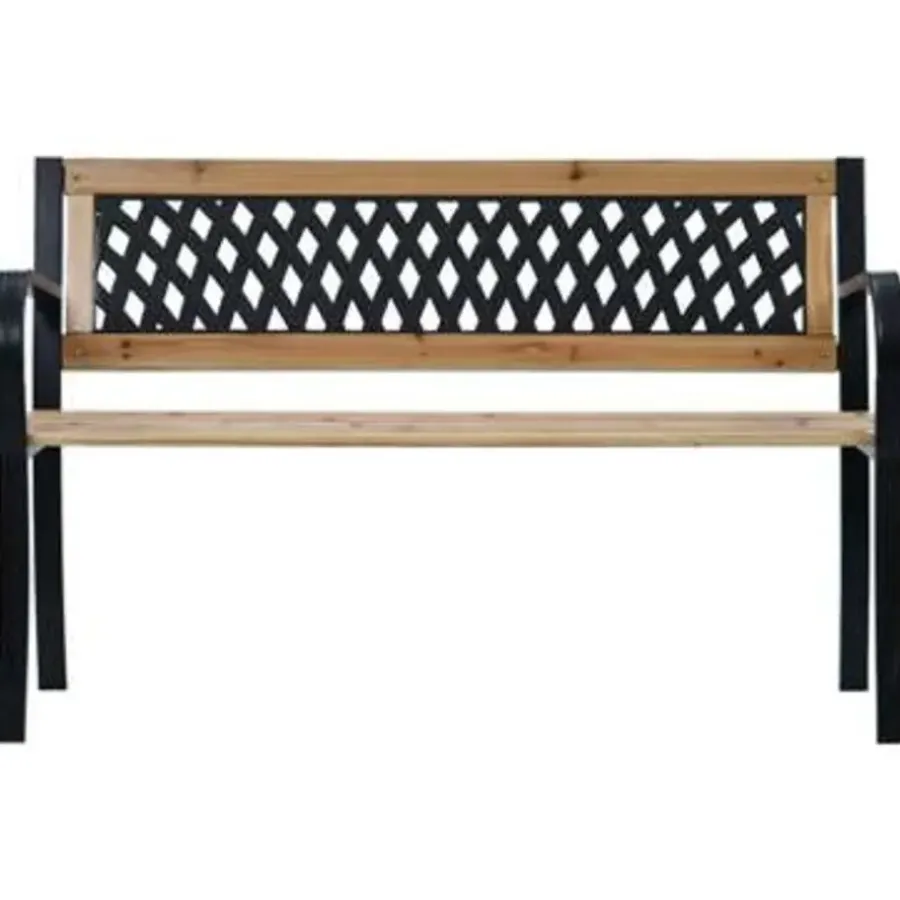Tuinbanken-vidaXL - Tuinbank - Bruin - Hout - 120 x 53 x 77 cm