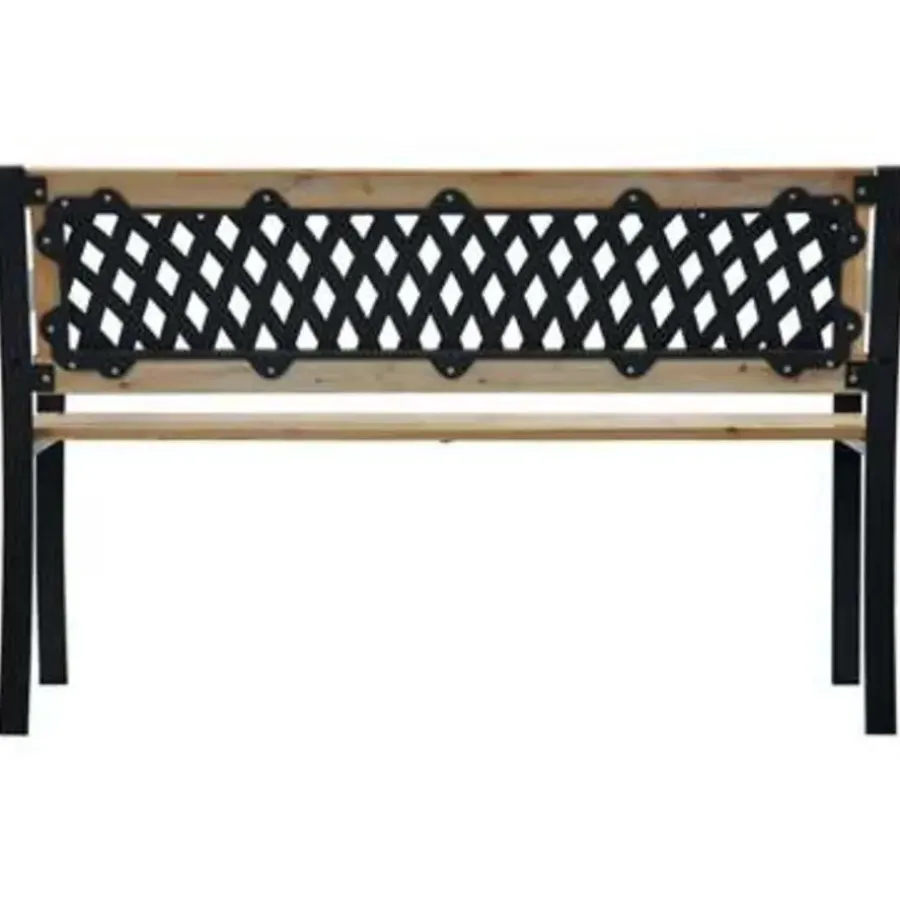 Tuinbanken-vidaXL - Tuinbank - Bruin - Hout - 120 x 53 x 77 cm