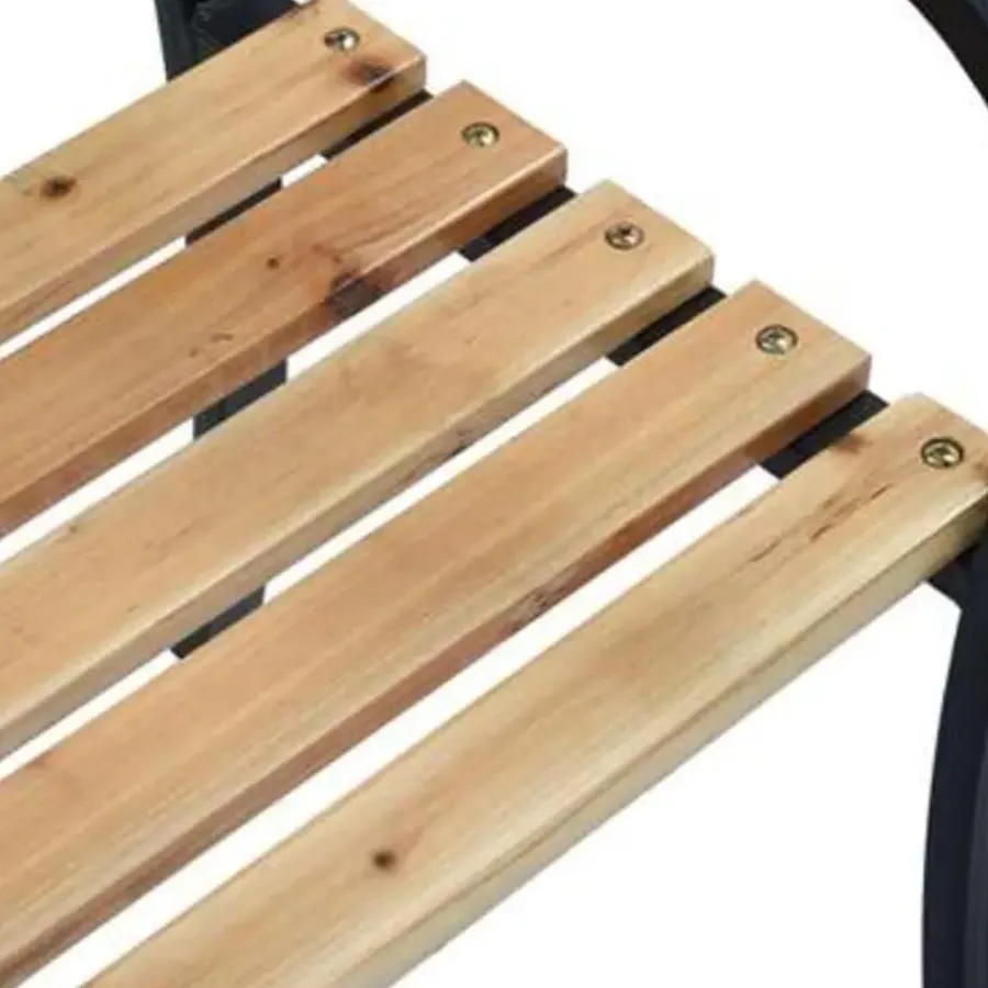 Tuinbanken-vidaXL - Tuinbank - Bruin - Hout - 120 x 53 x 77 cm