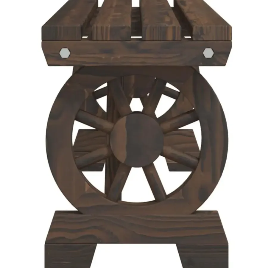 vidaXL - Tuinbank - Bruin - Hout - 115 cm