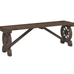 vidaXL - Tuinbank - Bruin - Hout - 115 cm