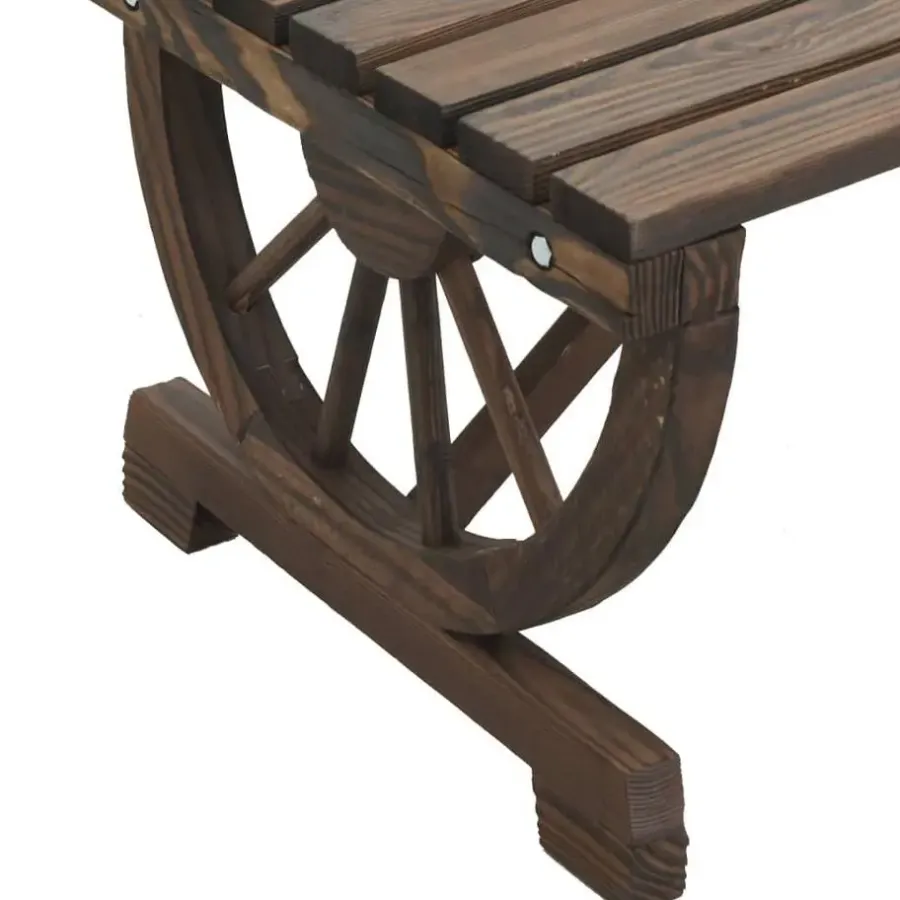 vidaXL - Tuinbank - Bruin - Hout - 115 cm