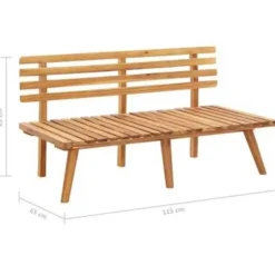 Tuinbanken-vidaXL - Tuinbank - Bruin - Acaciahout