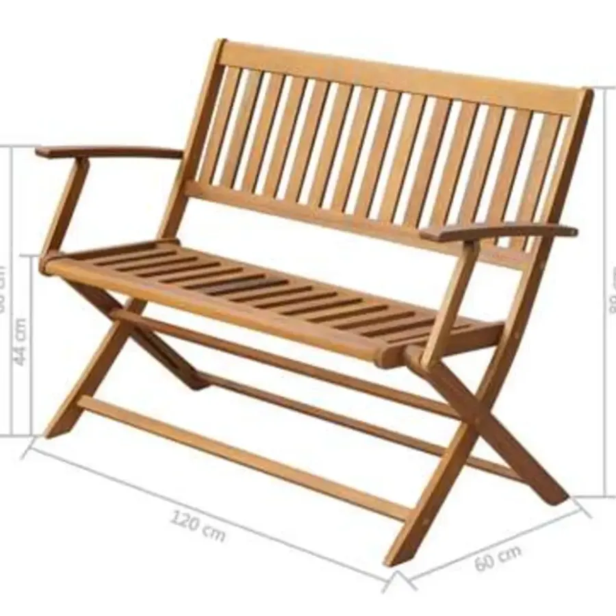 vidaXL - Tuinbank - Bruin - Hout