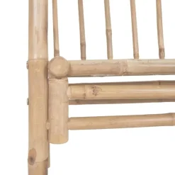 vidaXL - Tuinbank - Bruin - Bamboe - 116 cm - Met pergola